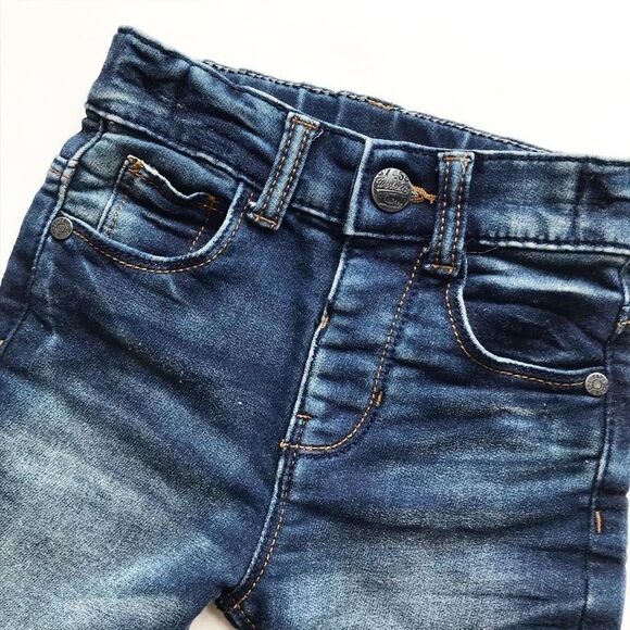 F&F stretchy denim Bermuda shorts EUC 18 months - Picture 2 of 4